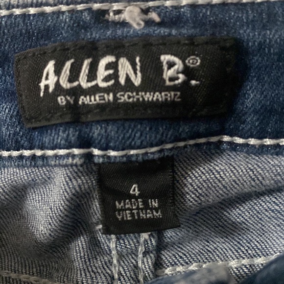 CUTE Allen B. by Allen Schwartz Women’s Colorful Acid Wash Skinny Jeans, Sz. 4 - Picture 4 of 5